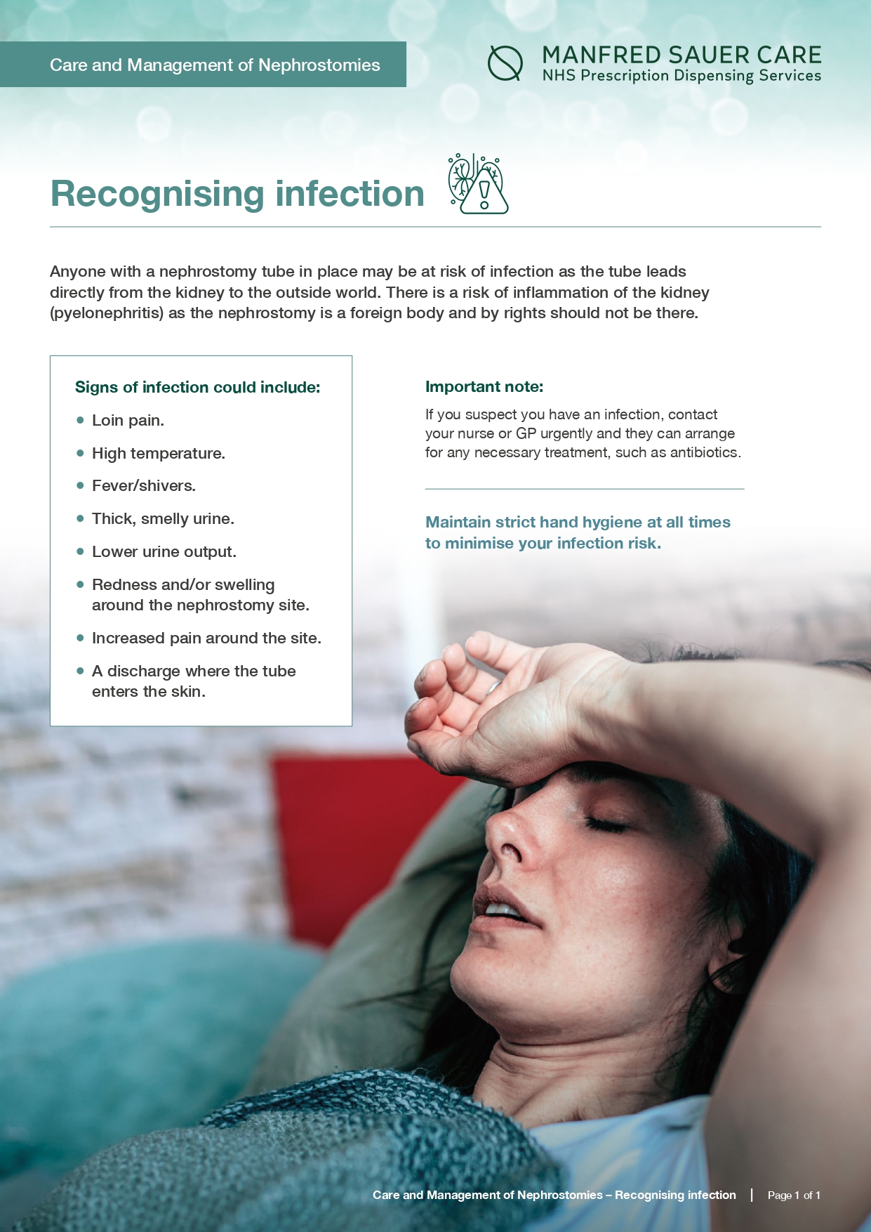 Recognising infection